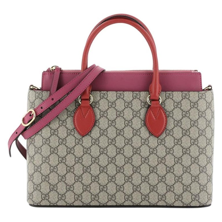 Gucci Linea A Convertible Tote GG Coated Canvas Small at 1stDibs ...
