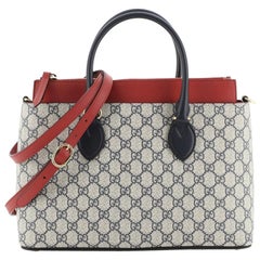 Gucci Linea A Convertible Tote GG Coated Canvas Small