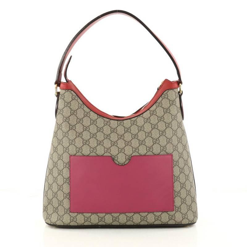 Women's Gucci Linea A Hobo GG Coated Canvas