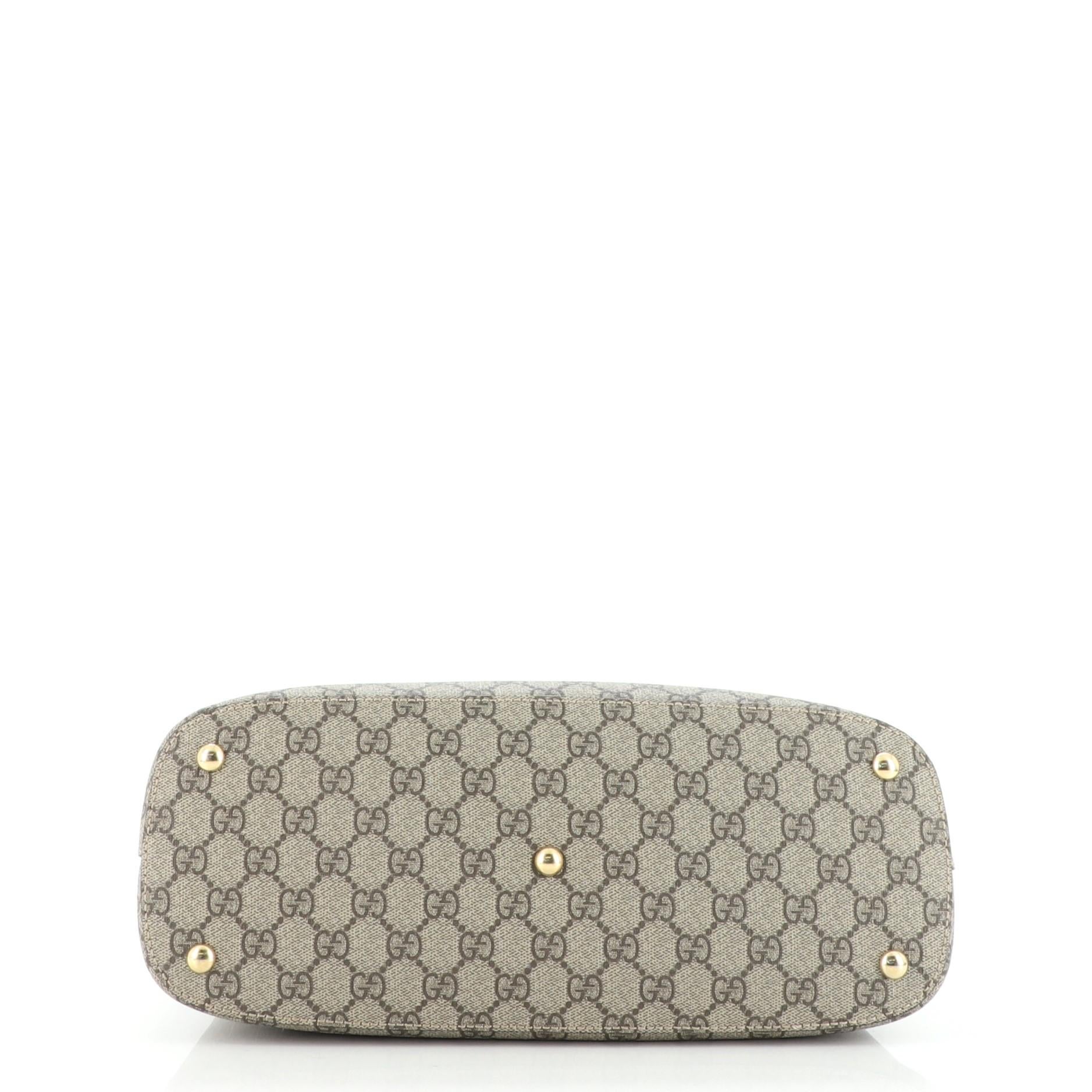 Gucci Linea A Hobo GG Coated Canvas In Good Condition In NY, NY