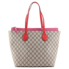 Gucci Linea A Zip Tote GG Coated Canvas Medium