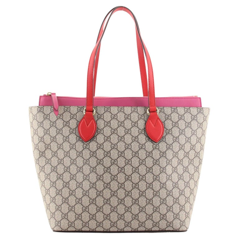 Lineas Gucci Gucci Linea A Zip Tote GG Coated Canvas Medium For Sale at 1stDibs