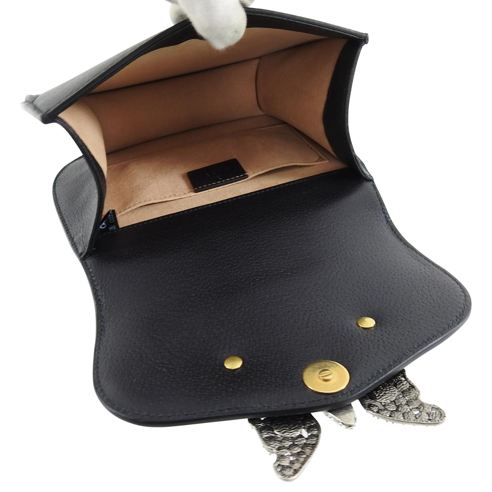 Gucci Linea Totem Small Crystal Rhinestone Crossbody Bag 5