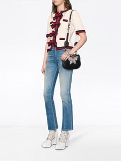 Gucci Linea Totem Small Crystal Rhinestone Crossbody Bag