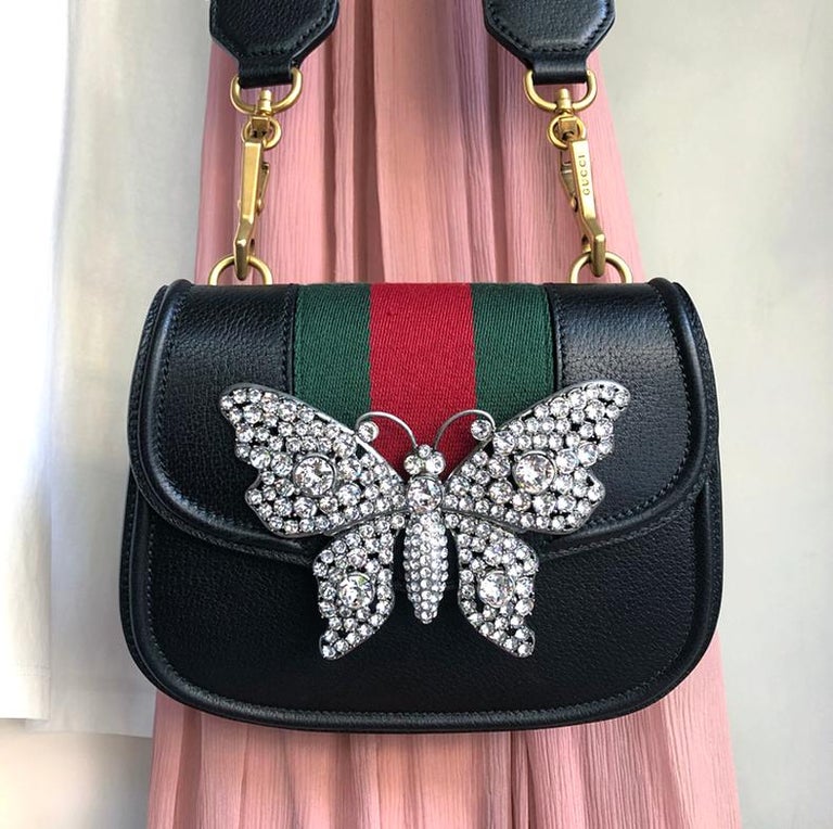 Gucci Linea Totem Small Crystal Rhinestone Crossbody Bag at 1stDibs