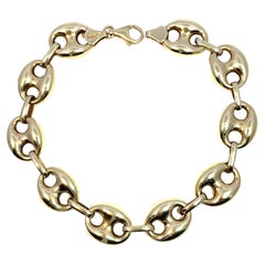 Gucci Link Design Bracelet in Solid Yellow Gold