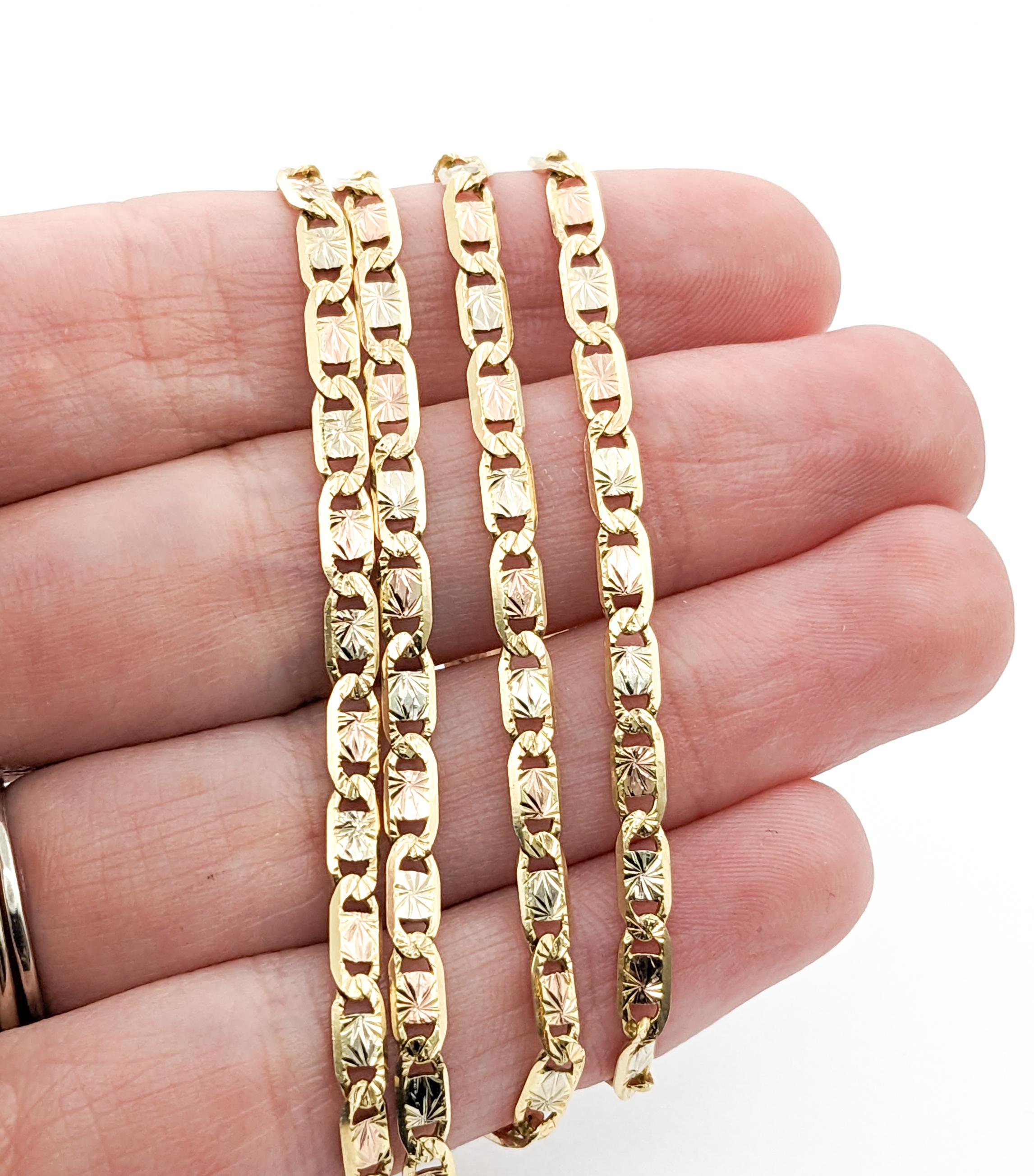 Halskette aus Gelbgold mit Gliederdesign von Gucci im Zustand „Hervorragend“ in Bloomington, MN