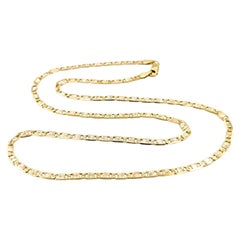 Vintage Gucci Link Design Necklace In Yellow Gold