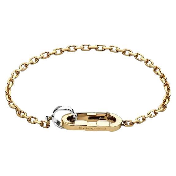 Gucci Link To Love 18ct Yellow Gold Chain Bracelet YBA786693001