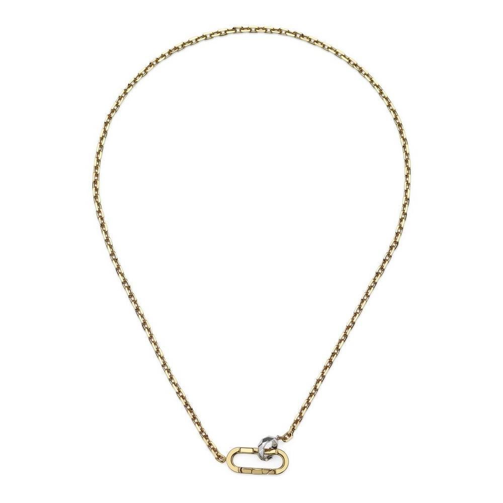 Gucci Link To Love 18ct Yellow Gold Chain Necklace YBB786671001 In New Condition For Sale In Wilmington, DE