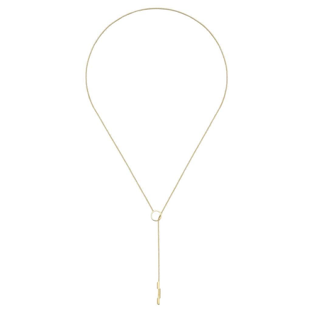 Gucci Link to Love 18ct Yellow Gold Lariat Necklace YBB662110001