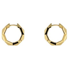 Gucci A Link To Love - Orecchini a cerchio con borchie in oro giallo 18ct YBD786727002