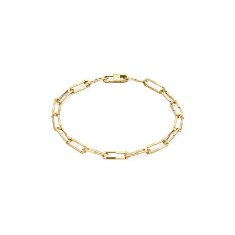 Gucci Link to Love 18k Yellow Gold Bracelet YBA744562002 For Sale at 1stDibs