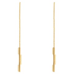 Gucci Link to Love Chain Earring with Gucci Bar YBD662115001