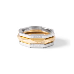 Gucci Link to Love Diamond 18K Gold Three Rings