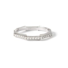 Gucci Link to Love Diamond White 18k Gold Ring