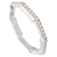 Gucci, bague Link to Love en or blanc 18 carats et diamants