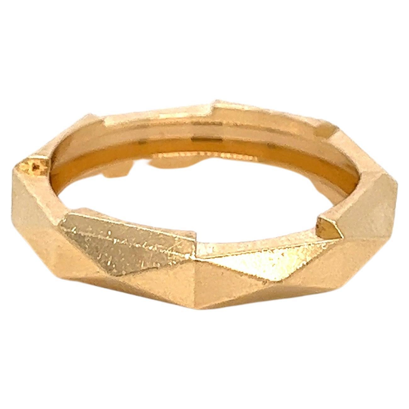 Gucci Link to Love Gold Men's Ring For Sale