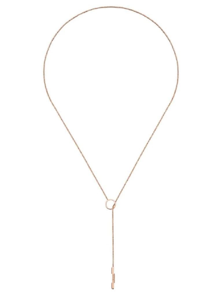 Gucci Link to Love Lariat Halskette aus Roségold YBB662110002 im Zustand „Neu“ im Angebot in Wilmington, DE