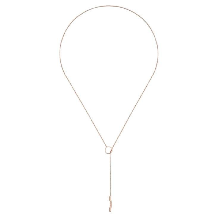 Gucci Link to Love Lariat Rose Gold Necklace YBB662110002 For Sale