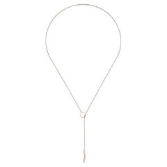 Used Gucci Link to Love Lariat Rose Gold Necklace YBB662110002