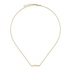 Gucci Link to Love Necklace with 'Gucci' Bar in Yellow Gold YBB662108001