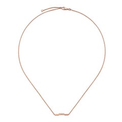 Gucci Link to Love Necklace with 'Gucci' Bar in Rose Gold YBB662108002