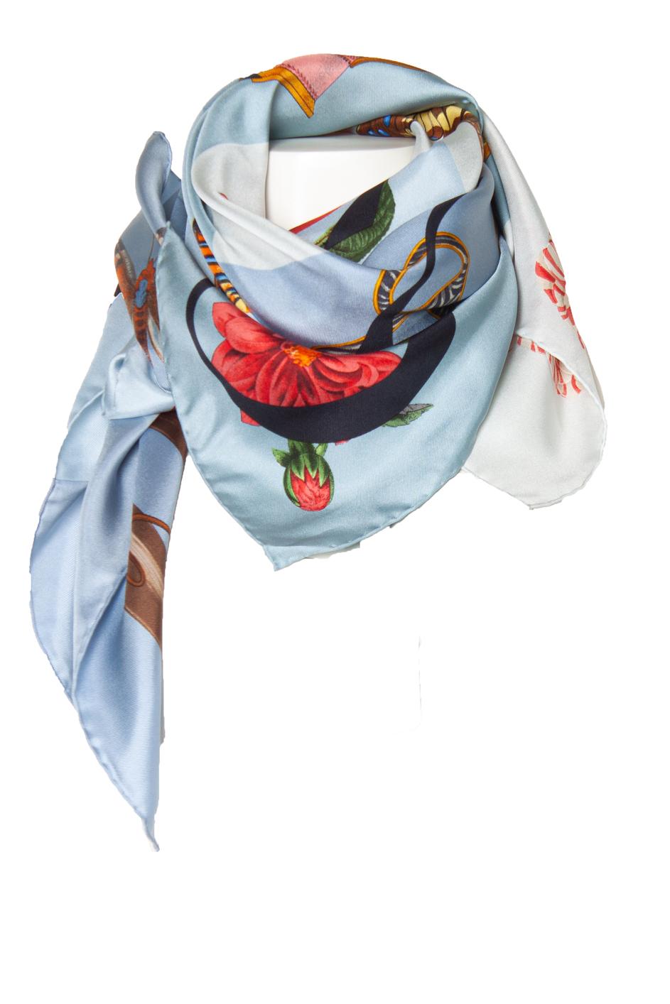 Gucci, Logo and iconic item printed silk scarf For Sale 6