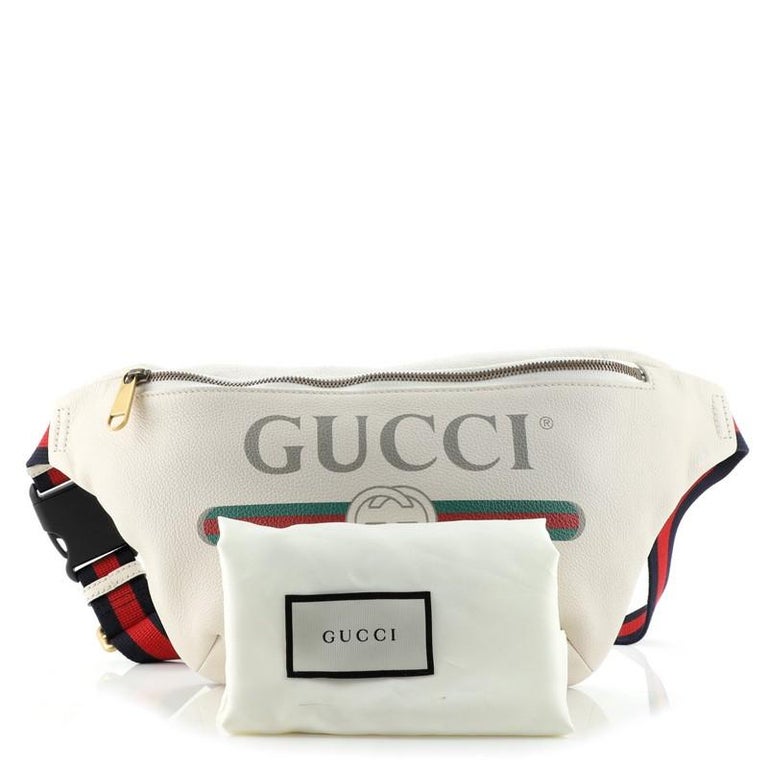 Gucci Logo Belt Bag Printed Leather Medium at 1stDibs | faux gucci belt bag,  fake gucci fanny pack, fake gucci belt bag