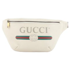 Gucci Logo Belt Bag Printed Leather Medium