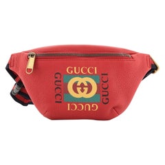 Gucci Logo Belt Bag Printed Leather Small Gucci Logo Belt Bag Printed Leather Small