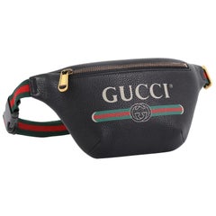 Gucci Logo Belt Bag Printed Leather Small