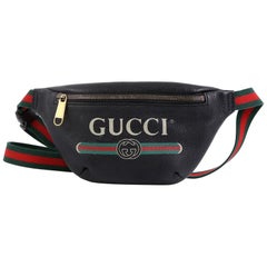 Gucci Logo Belt Bag Printed Leather Small 