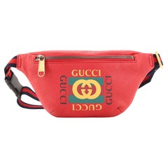 Gucci Logo Belt Bag Printed Leather Small