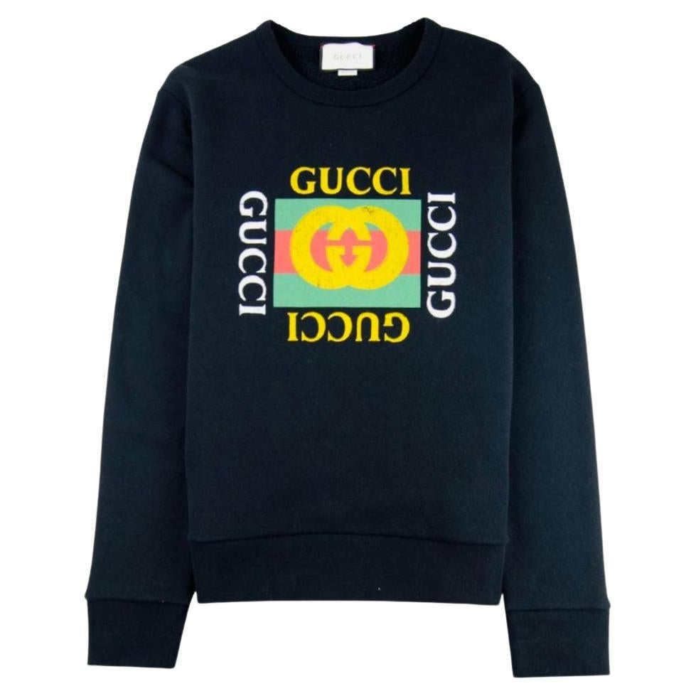 Sweat en coton avec logo Gucci