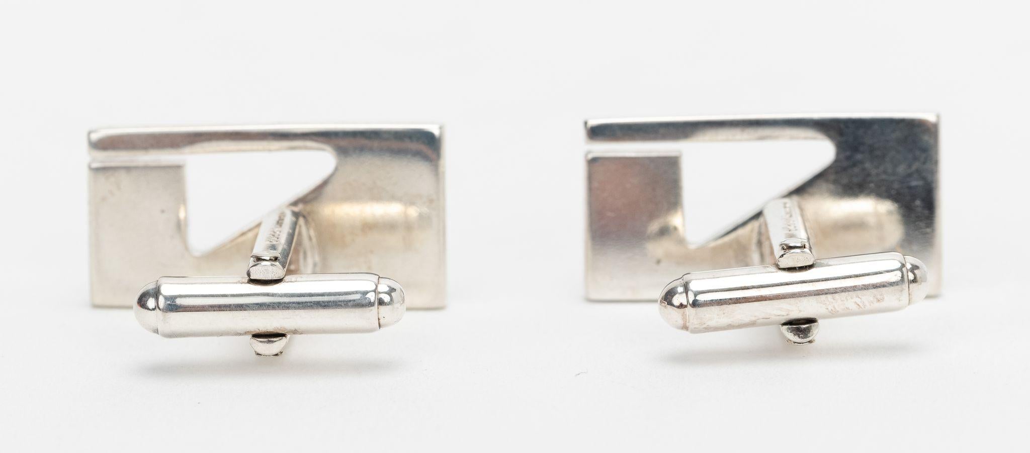 Gemelli con logo Gucci A. Silver in vendita 1