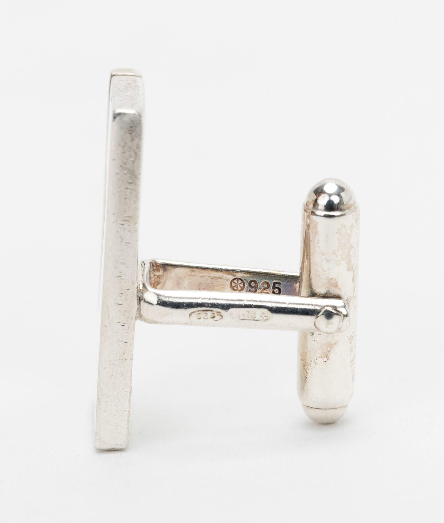 Gemelli con logo Gucci A. Silver in vendita 2