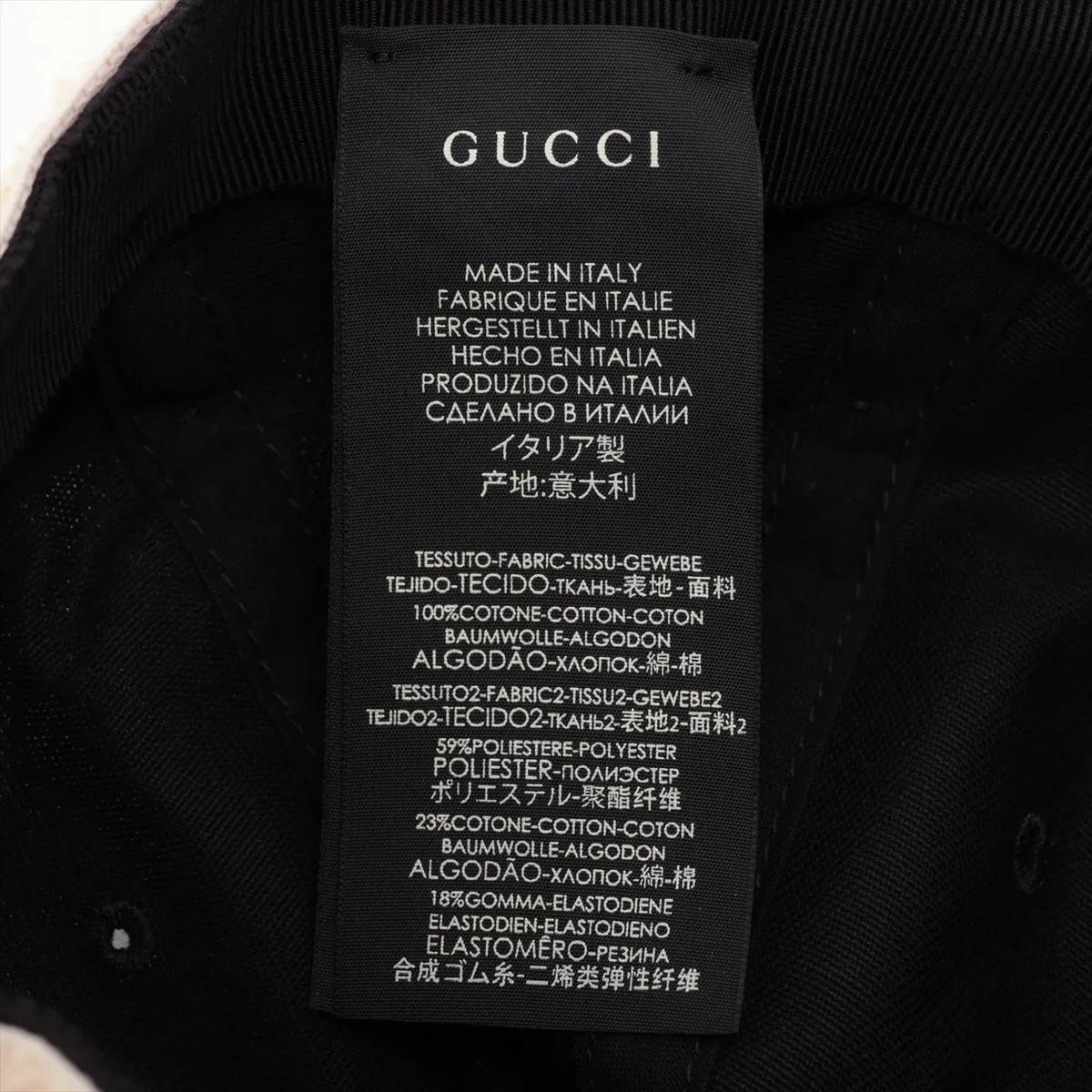 Gucci Logo Fascia in cotone CAP Nero in vendita 3