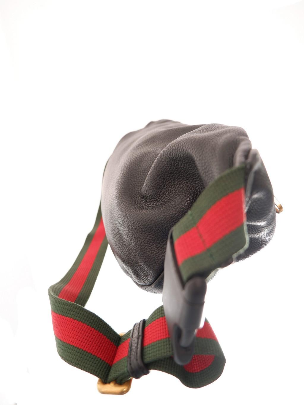 Women's Gucci Logo Print Black Belt Bag