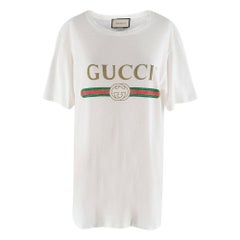 Gucci logo-print oversized T-shirt - Current Season	XS