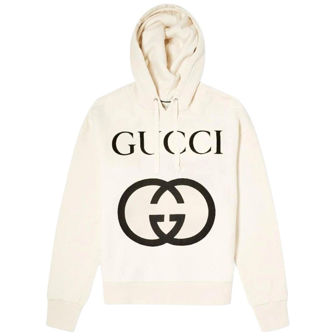 Gucci Logo-Printed Cotton-Jersey Hooded Sweater