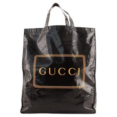 Gucci Logo Shopper Tote Coated Cotton Tall