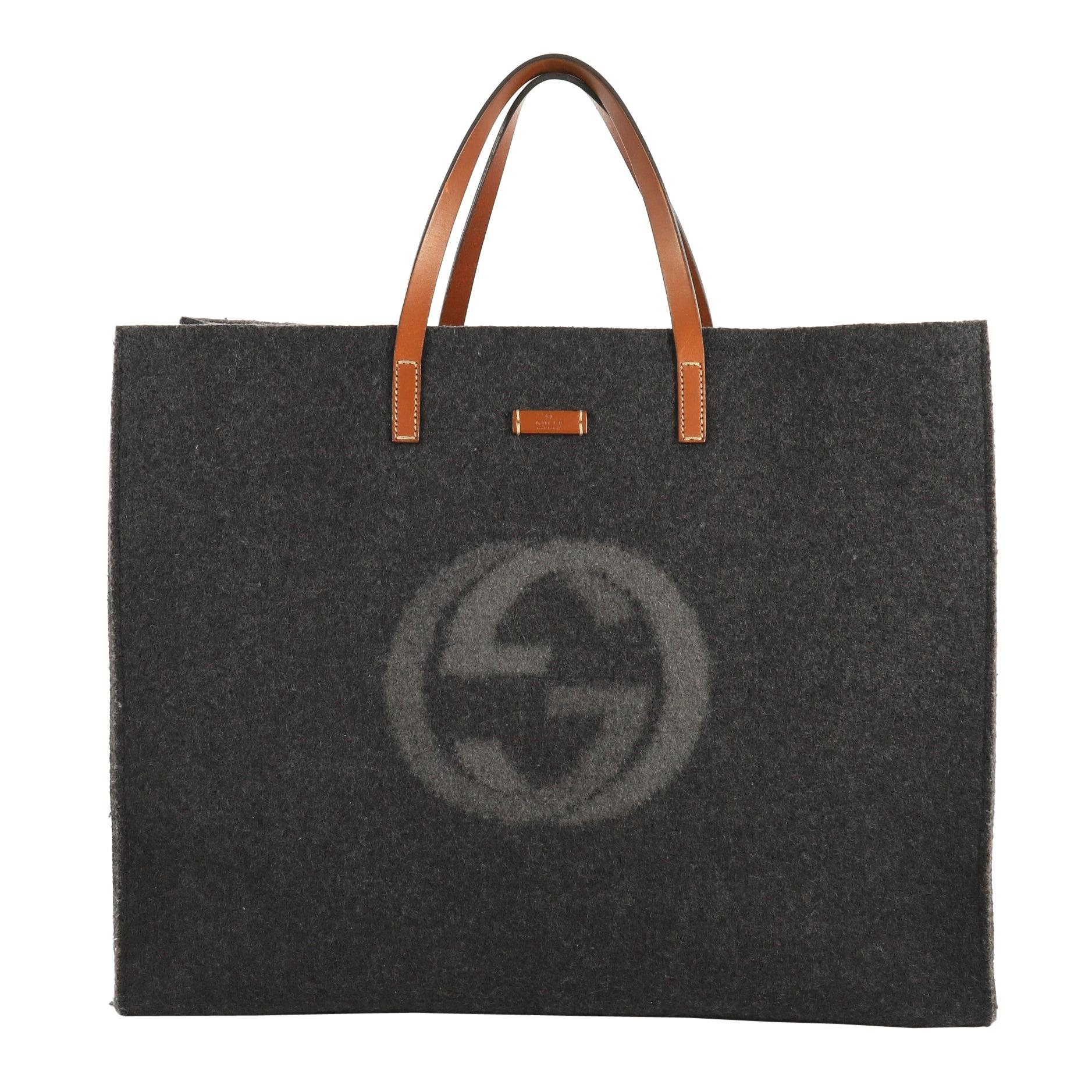 Gucci Logo Shopping Tote Felt Large