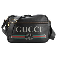 Gucci Logo Shoulder Bag Printed Leather Gucci Logo Shoulder Bag Printed Leather