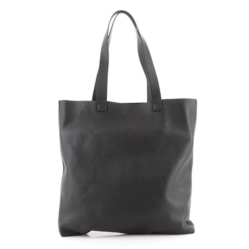 Gucci Logo Tote Printed Leather Large In Good Condition In NY, NY