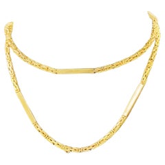 Gucci Long Chain Necklace 18K Yellow Gold, Italy Circa 1970