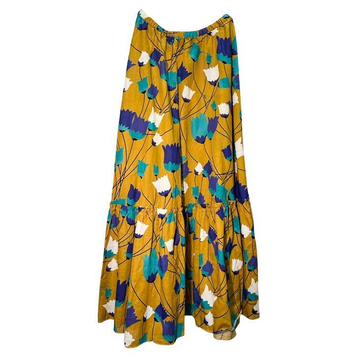 GUCCI LONG TULIP Flower Skirt  For Sale