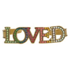 Bracciale con palma di cristallo "LOVED" di Gucci 2017