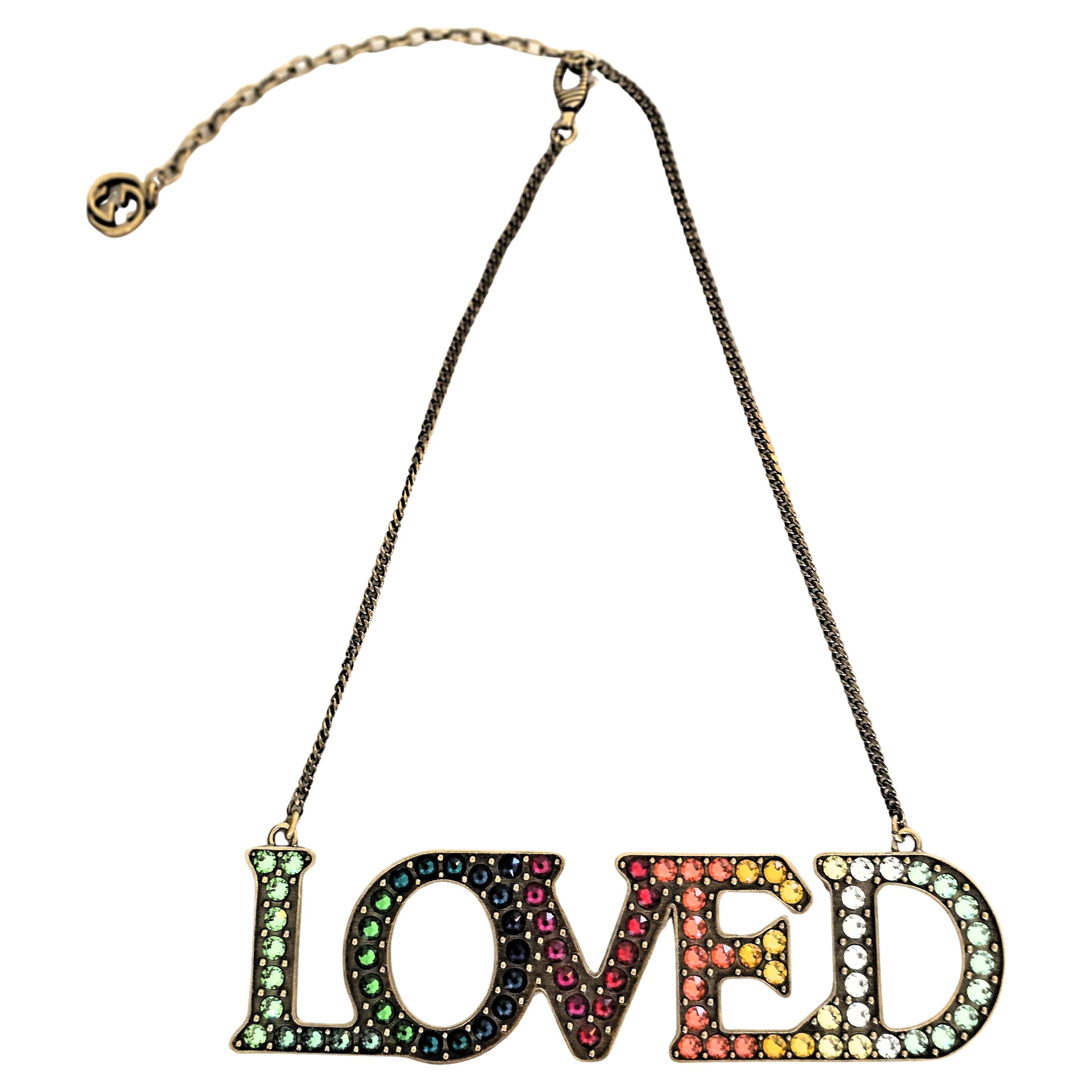 Gucci LOVED Multi-colour Short Necklace Alessandro Michele For Sale