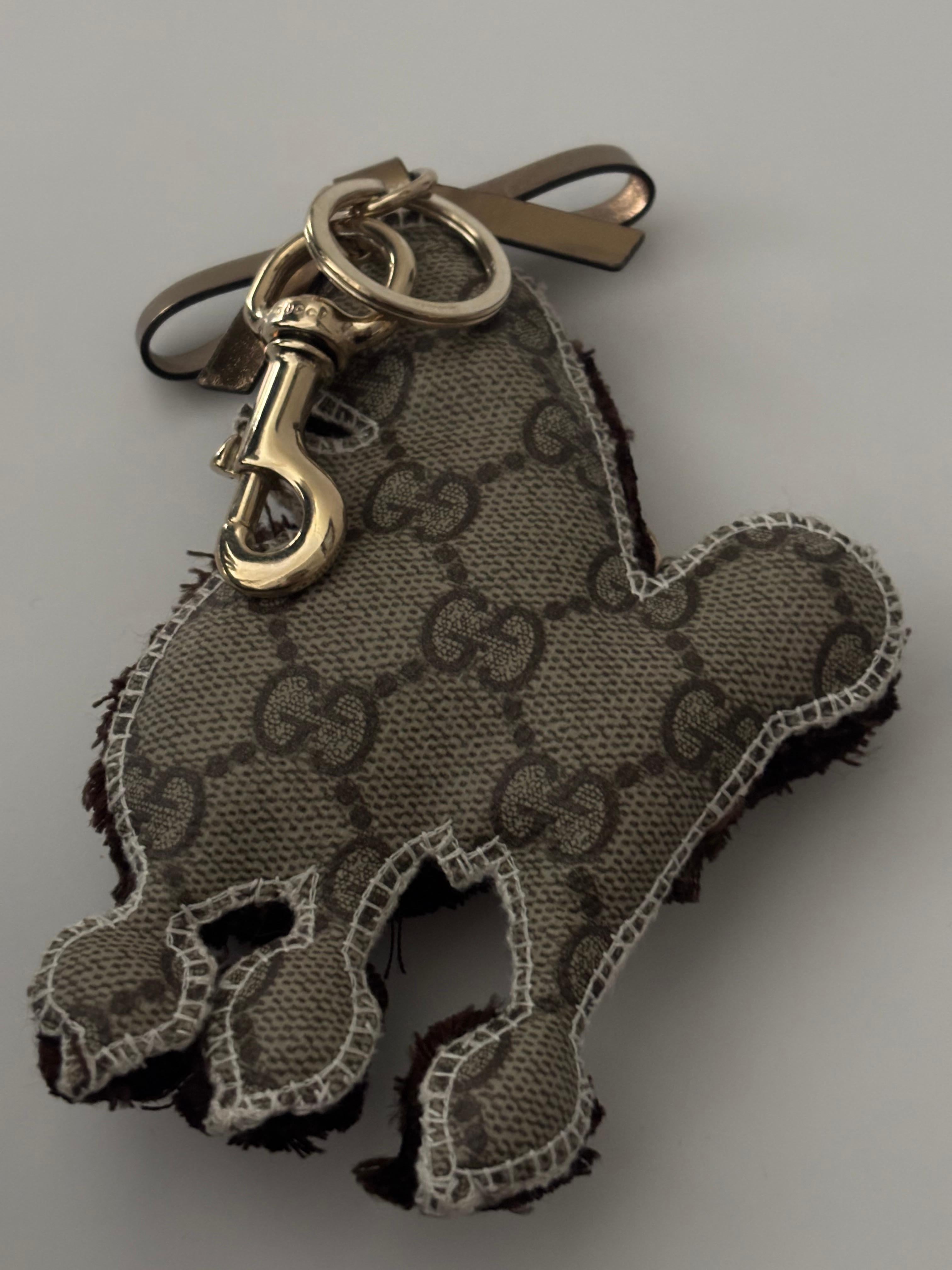 Gucci Lulu Guccioli Poodle Key Ring/Bag Charm in Box Excellent état - En vente à Port Hope, ON